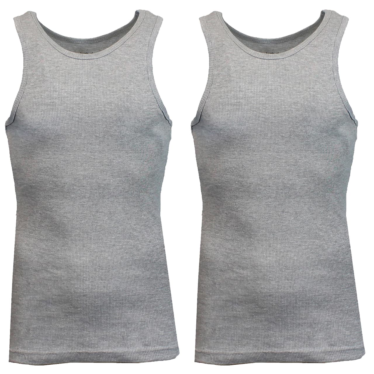 Galaxy By Harvic Famous Heavyweight Men’s Ribbed Tank Top 2 Pack